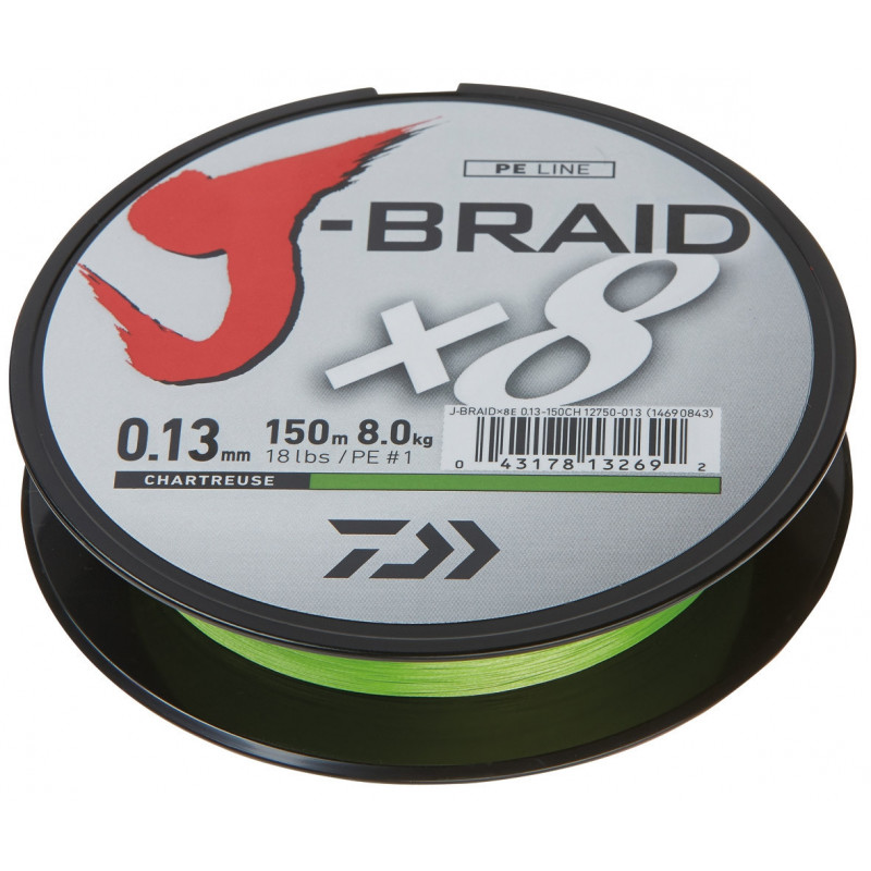 DAIWA J-BRAID X8 - CHARTREUSE