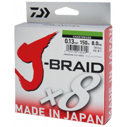 DAIWA J-BRAID X8 - CHARTREUSE