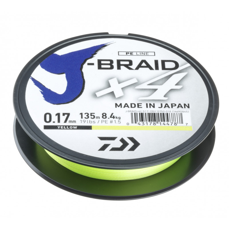 DAIWA J-BRAID X4 - ŽLTÁ