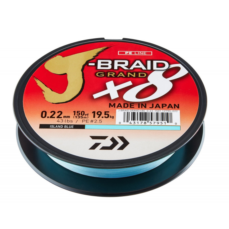 DAIWA J-BRAID X GRAND X8 BLUE 135 m