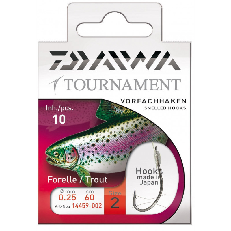 Naviazané Háčiky na pstruhy Daiwa Tournament