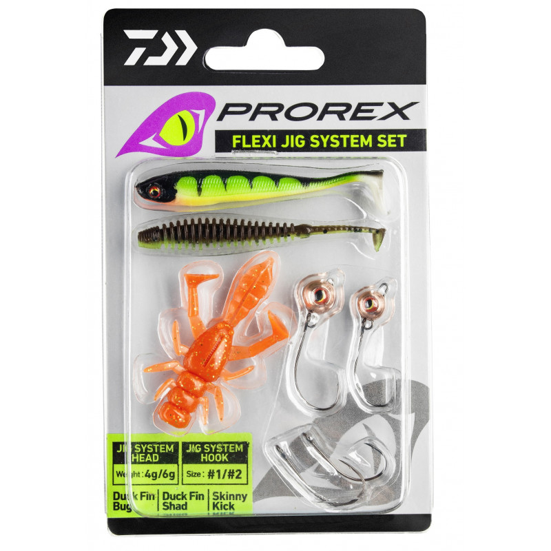 DAIWA Prorex TG Flex Jig System Set - Gumené nástrahy set