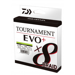 DAIWA Tournament 8 Braid Evo+ Chartreuse rybárska pletená šnúra