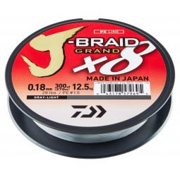 DAIWA J-Braid Grand X8 Svetlo Šedá Pletená šnúra