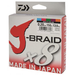 DAIWA J-Braid X8 Multicolor 300 m | Pletená šnúra