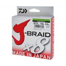 DAIWA J-Braid X8 Chartreuse Pletená šnúra