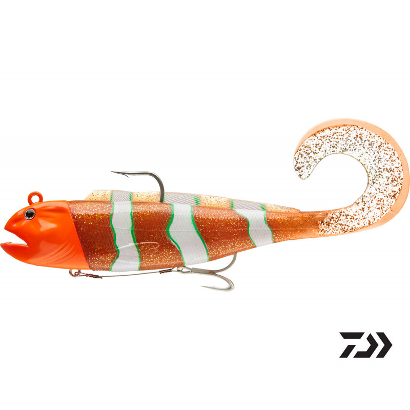 DAIWA D-Wolf Curly orange psycho Gumená nástraha na more