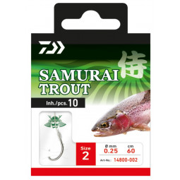 DAIWA Samurai Trout naviazané rybárske háčiky na lov pstruhov