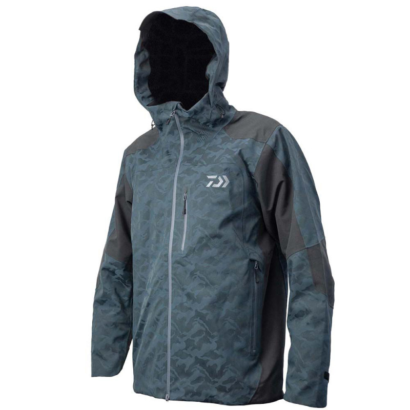 Nepremokavá rybárska bunda DAIWA Rainmax Jacket Steel Gray