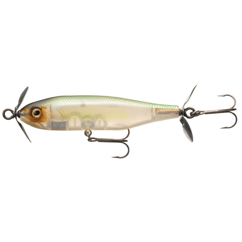 vobler DAIWA Steez Prop 85S Natural ghost Shad