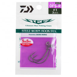 DAIWA Steez Worm Hook SS OFS-R ofsetový háčik s krúžkom