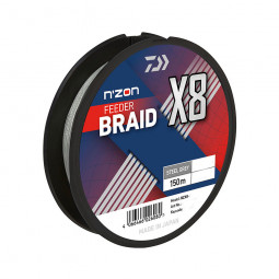 DAIWA N'Zon X8 Braid Steel Gray feedrová rybárska pletená šnúra