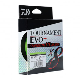 DAIWA Tournament X8 EVO+ Super Slim rybárska šnúra na ultraľahku prívlač